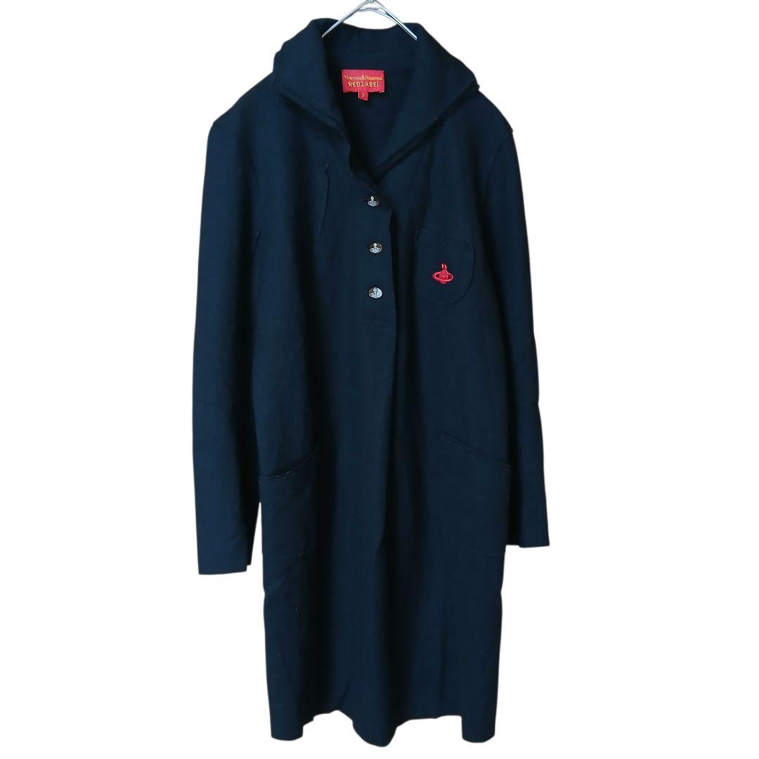 【Vivienne Westwood】オーブ　ウールギャバ　チュニックワンピース