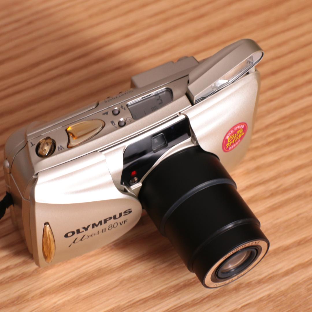 美品 OLYMPUS μ [mju:] II 80 VF 動作確認済 リモコン付
