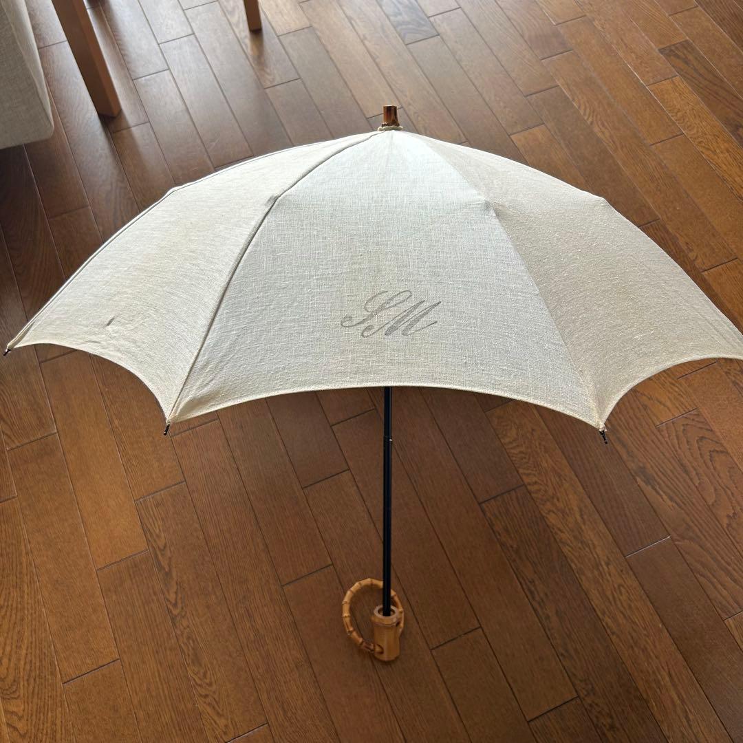 シュールメール　リネン　折りたたみ日傘