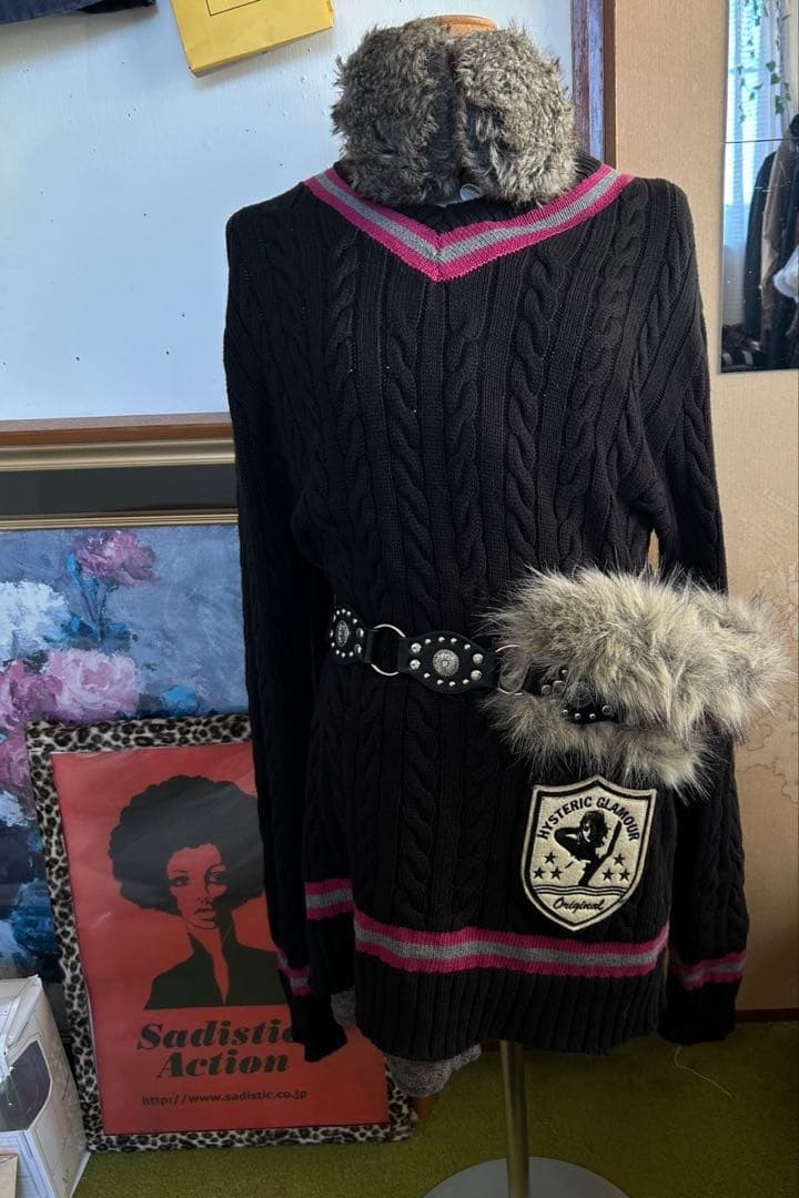 hysteric glamor ニットワンピースy2k グランジ　ウィッシュコア