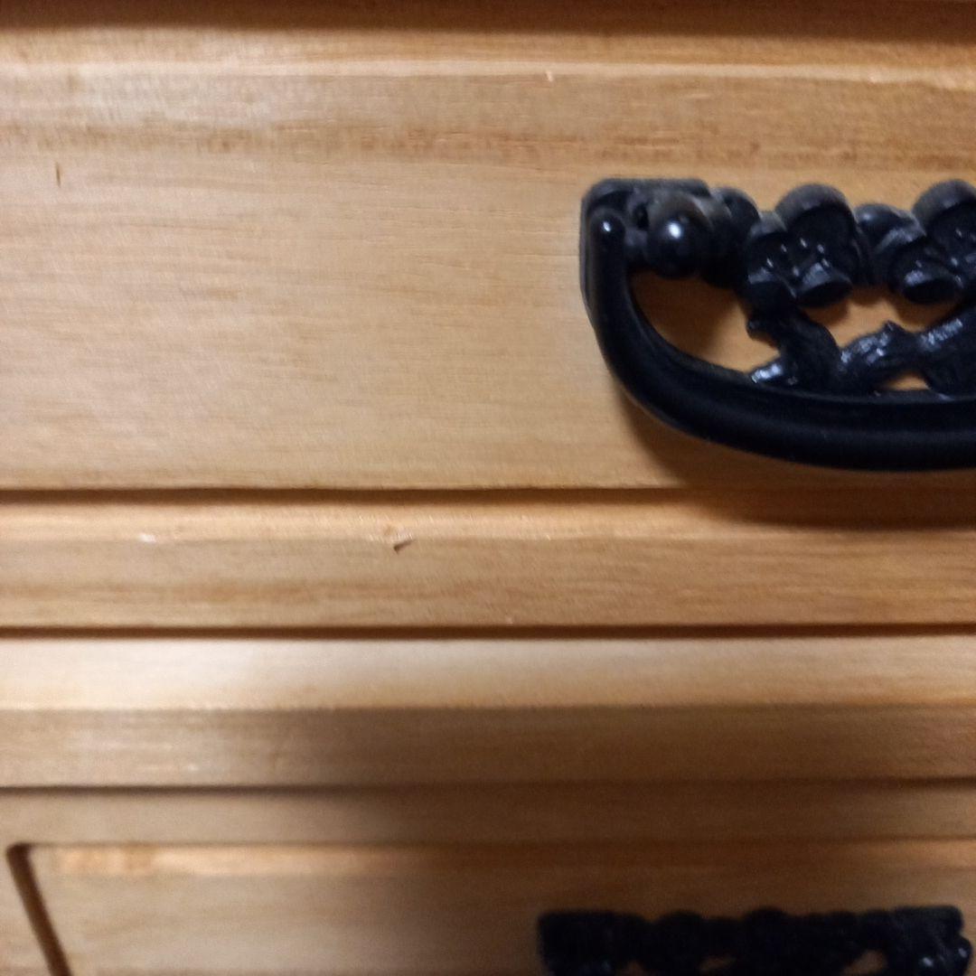 桐小型箪笥(小型チェスト) 6段（2分割可能）小引き出し　工芸品