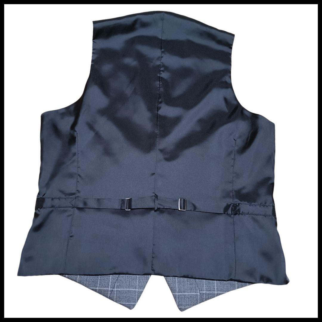 ✨極美品✨リッケンバッカー　スーツ　セットアップ　3ピース　グレンチェック　Ｌ