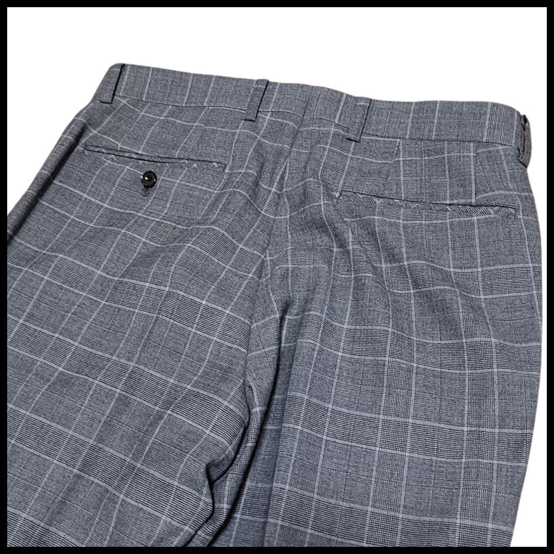 ✨極美品✨リッケンバッカー　スーツ　セットアップ　3ピース　グレンチェック　Ｌ