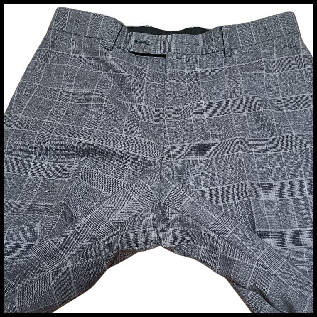 ✨極美品✨リッケンバッカー　スーツ　セットアップ　3ピース　グレンチェック　Ｌ