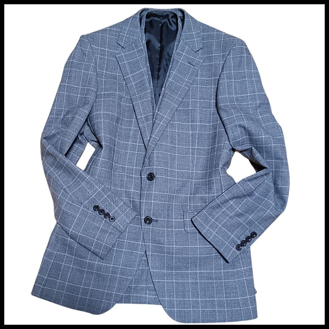 ✨極美品✨リッケンバッカー　スーツ　セットアップ　3ピース　グレンチェック　Ｌ