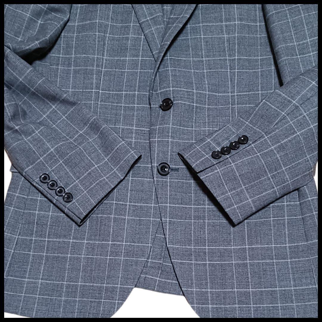 ✨極美品✨リッケンバッカー　スーツ　セットアップ　3ピース　グレンチェック　Ｌ