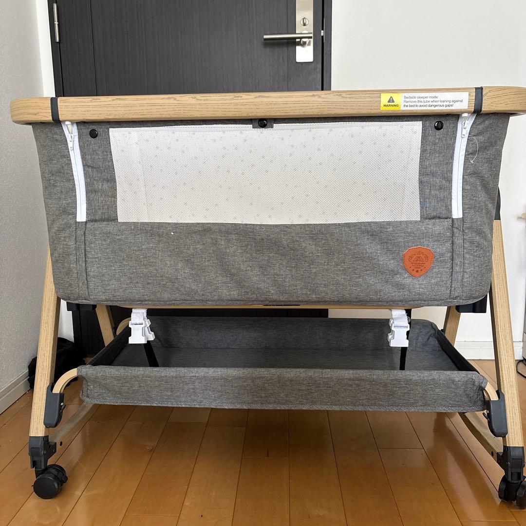 最終価格【美品】ベビーベッド　hzdmj 添い寝　持ち運び　コンパクト