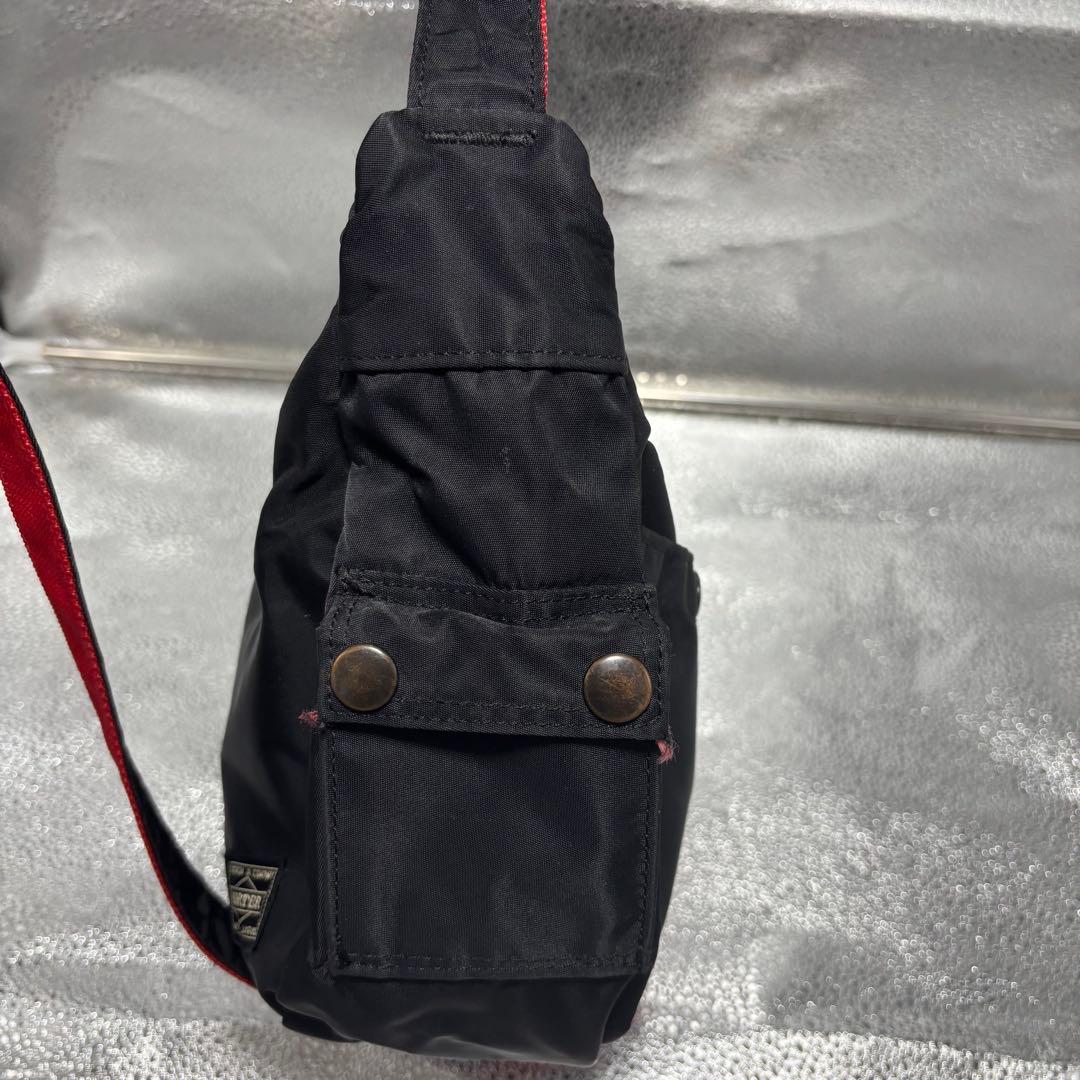 【希少】PORTER L-FINE ショルダーバッグ ハーフムーン　ブラック