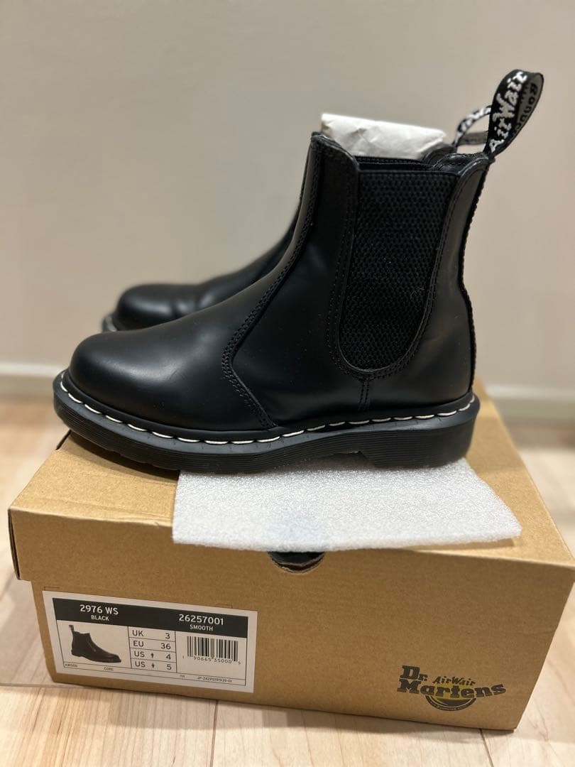 【Dr. Martens】 チェルシーブーツ 白ステッチ 【22cm】