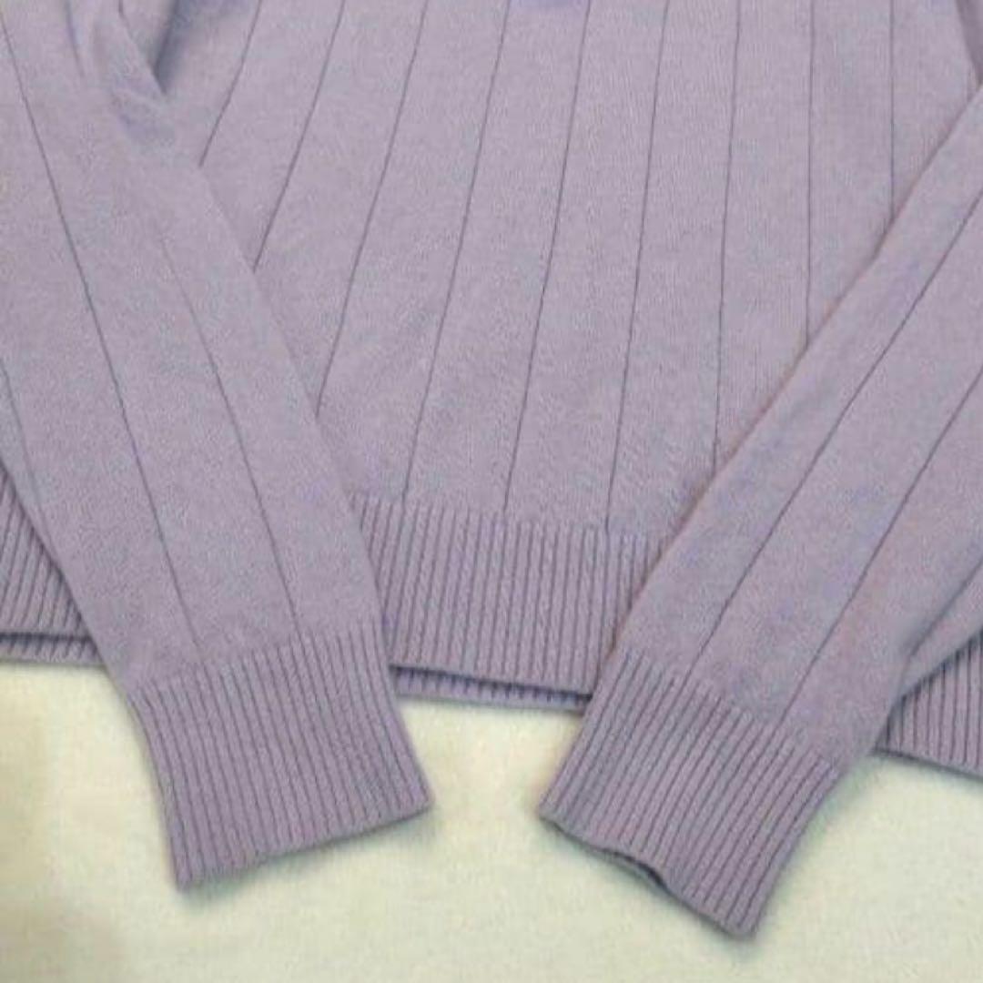 ランバンスポール　カシミアニット　藤色　38