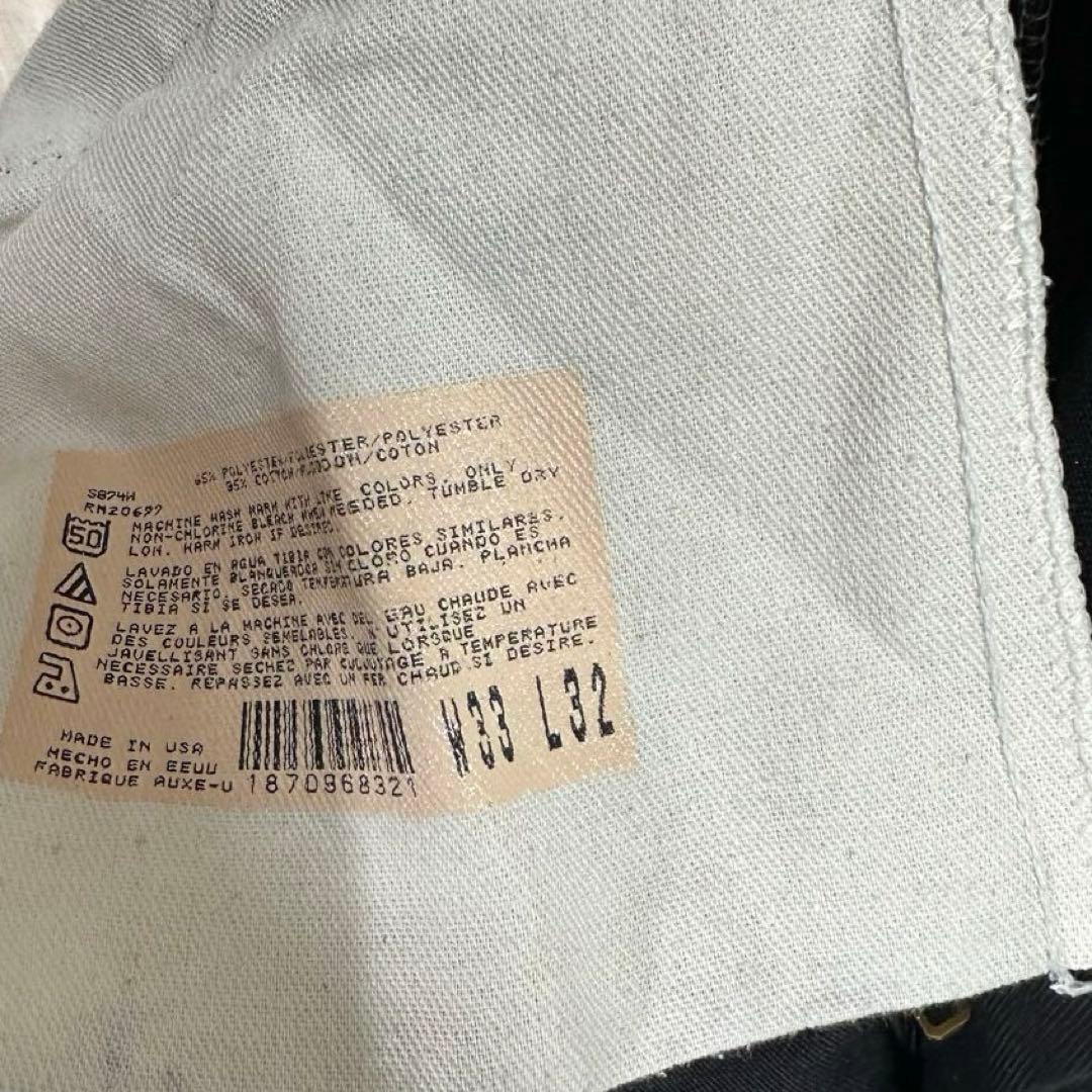 USA製 TALON 874 Dickies W33L32 ブラック 黒