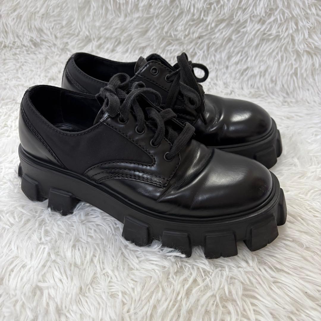 PRADA レザーシューズ ブラック UK7 メンズ