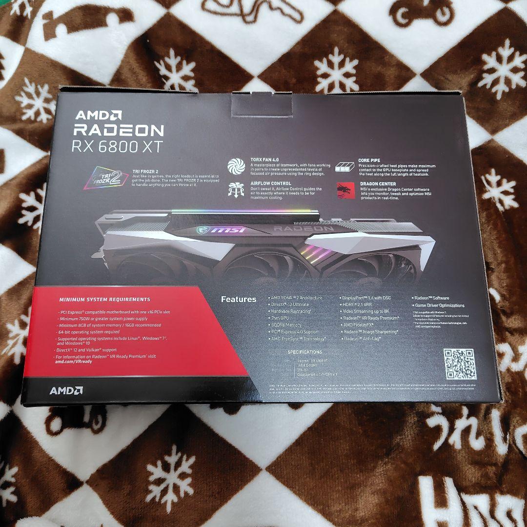 【動作確認済】MSI Radeon RX 6800 XT