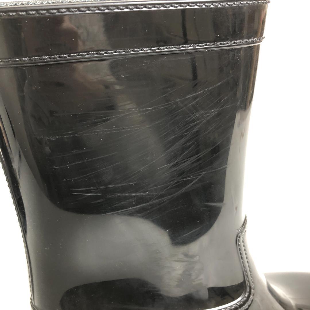 1E511/プラダ/レインブーツ/三角ロゴ/長靴/レディース/ブラック/黒/37