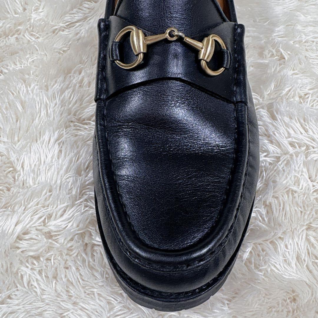 GUCCI グッチ ホースビット ローファー レザー ブラック 36.5 C