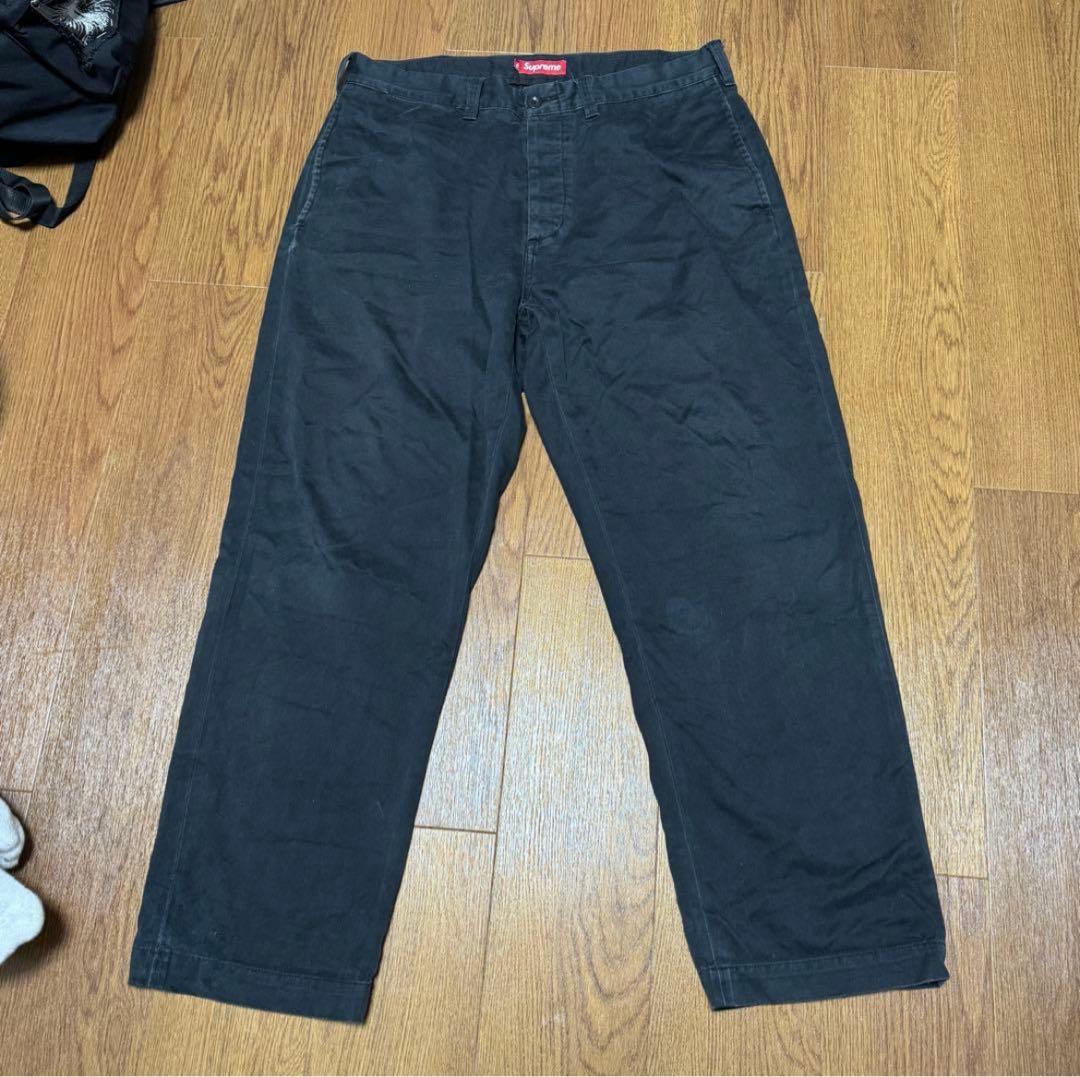 パンツ Supreme Pin Up Chino Pants 34 BLACK
