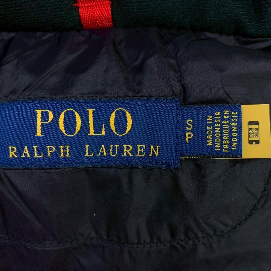 現行QRタグ★ポロラルフローレン ダウンベスト ビッグポニー 黒 S　D828