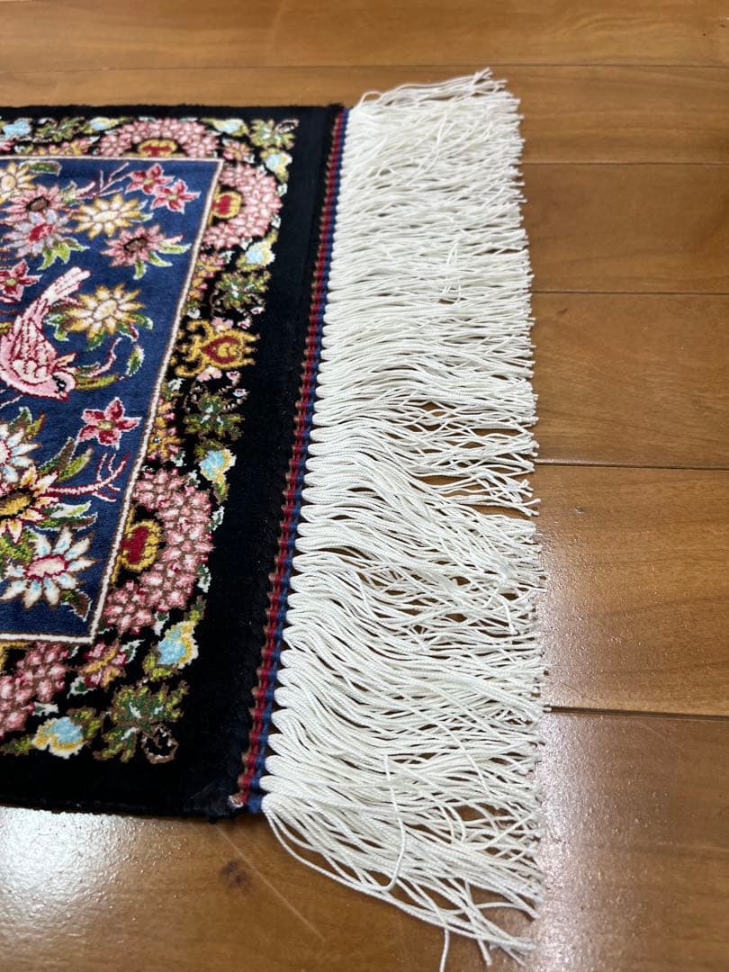 h*i様 最高級ペルシャ絨毯 シルク イラン産 クム 30×90cm 610万ノ