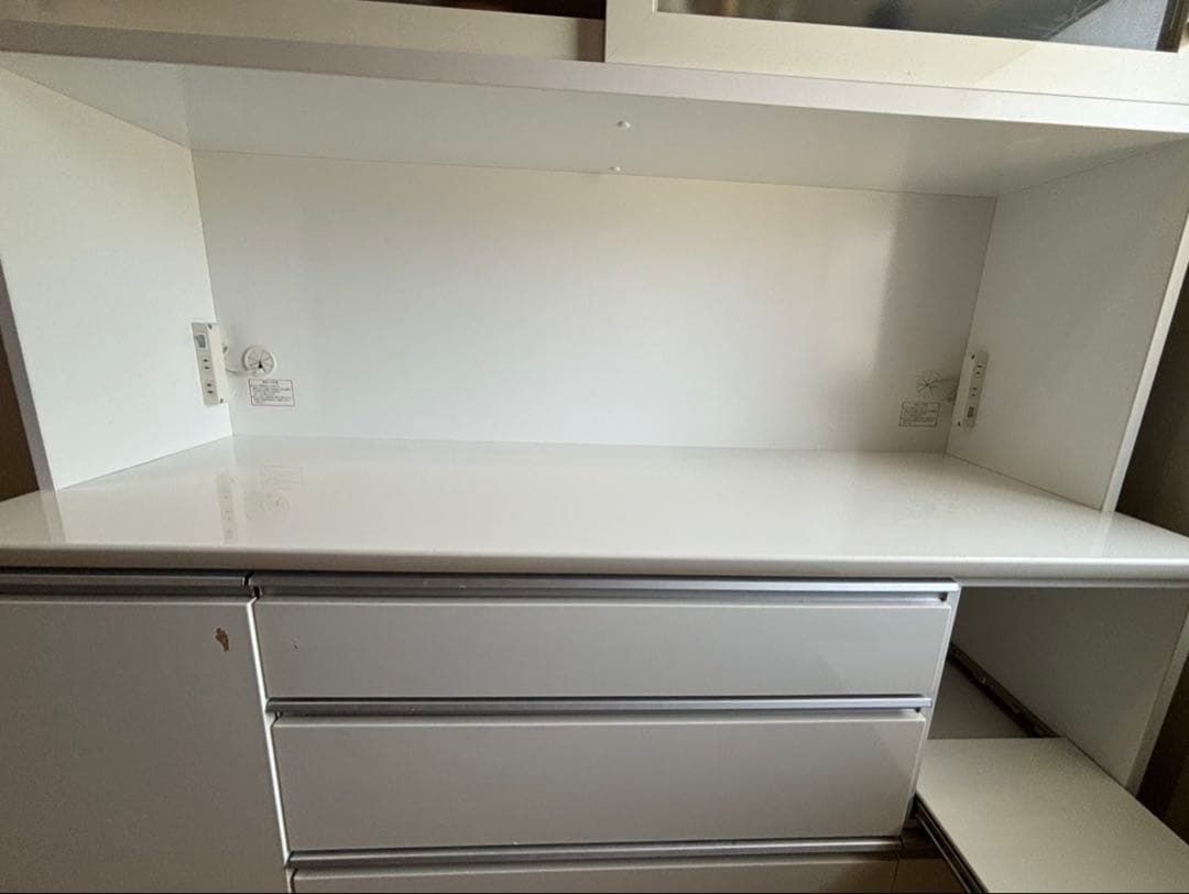 ★ニトリ　カップボード　食器棚　幅150 白