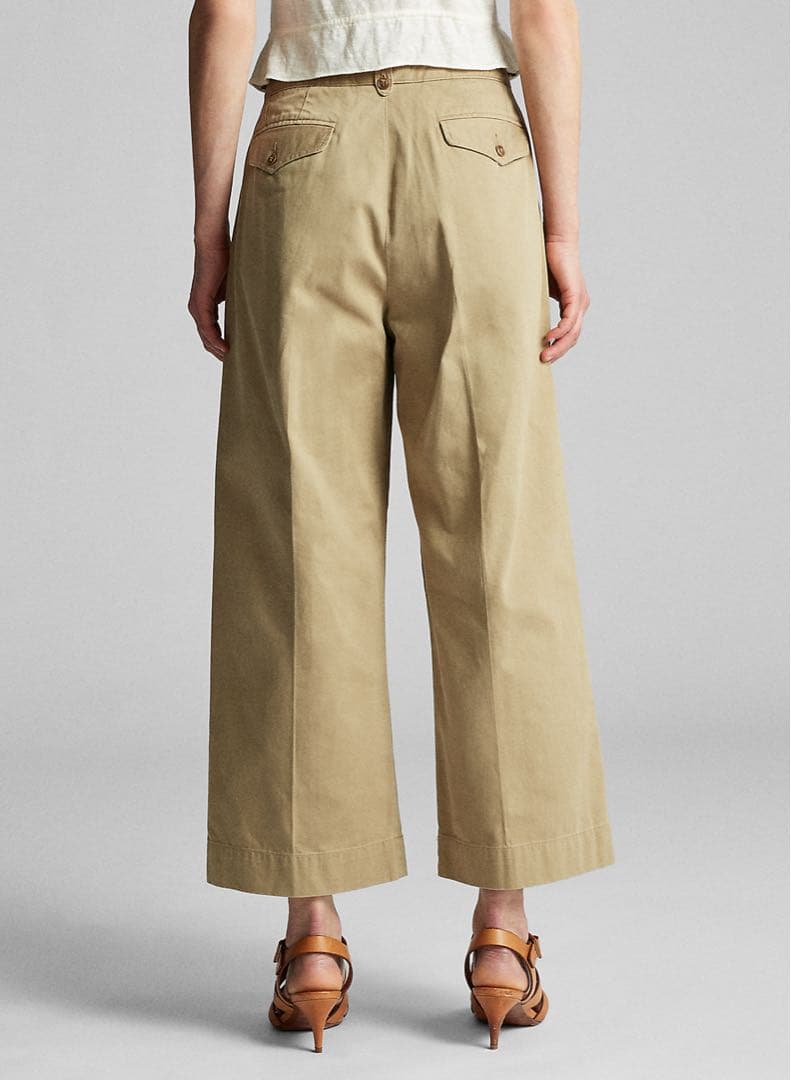 RRL ベージュ コットン ワイドレッグ チノパン