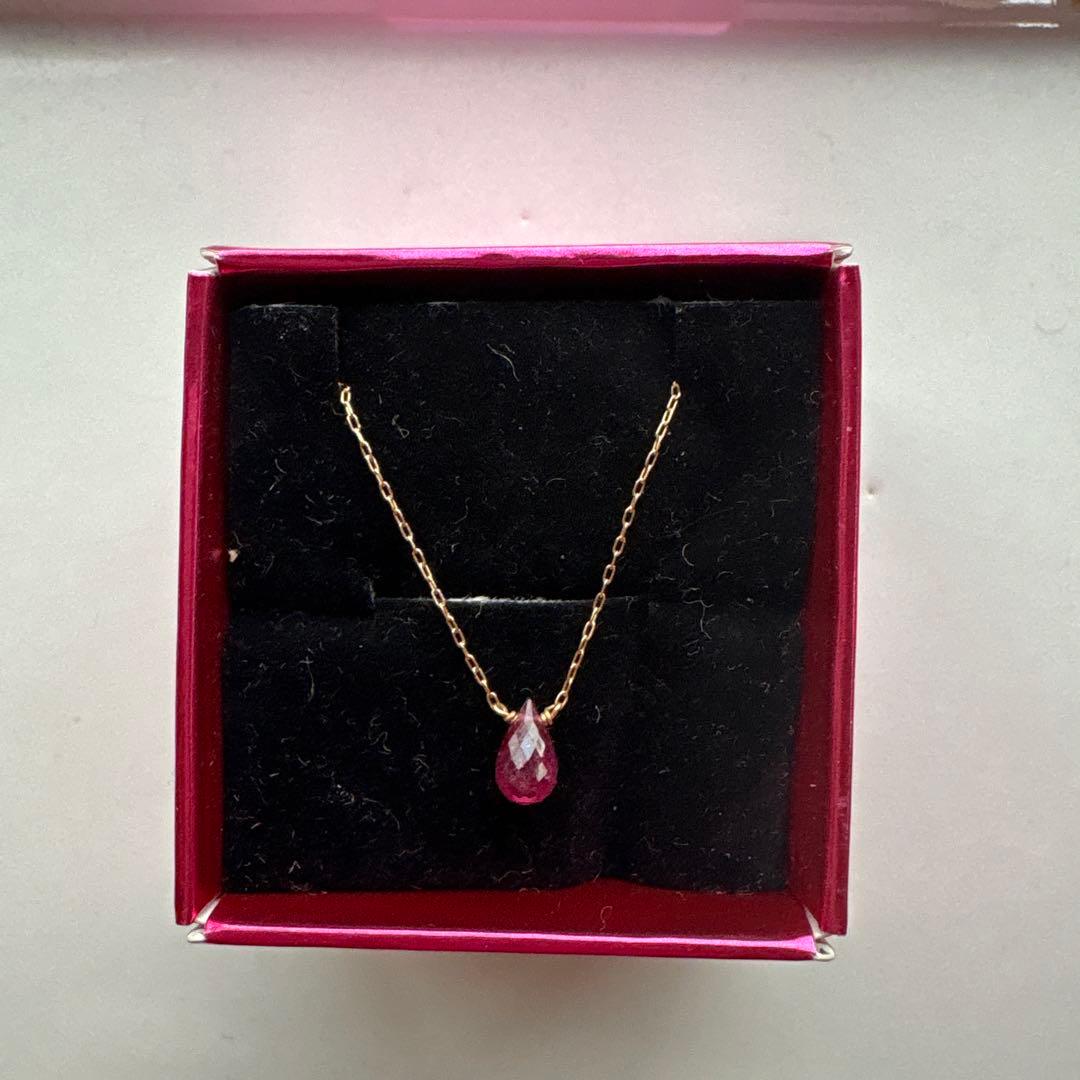 新品ＫＡＯＲＵ　ルビーK18 ネックレス