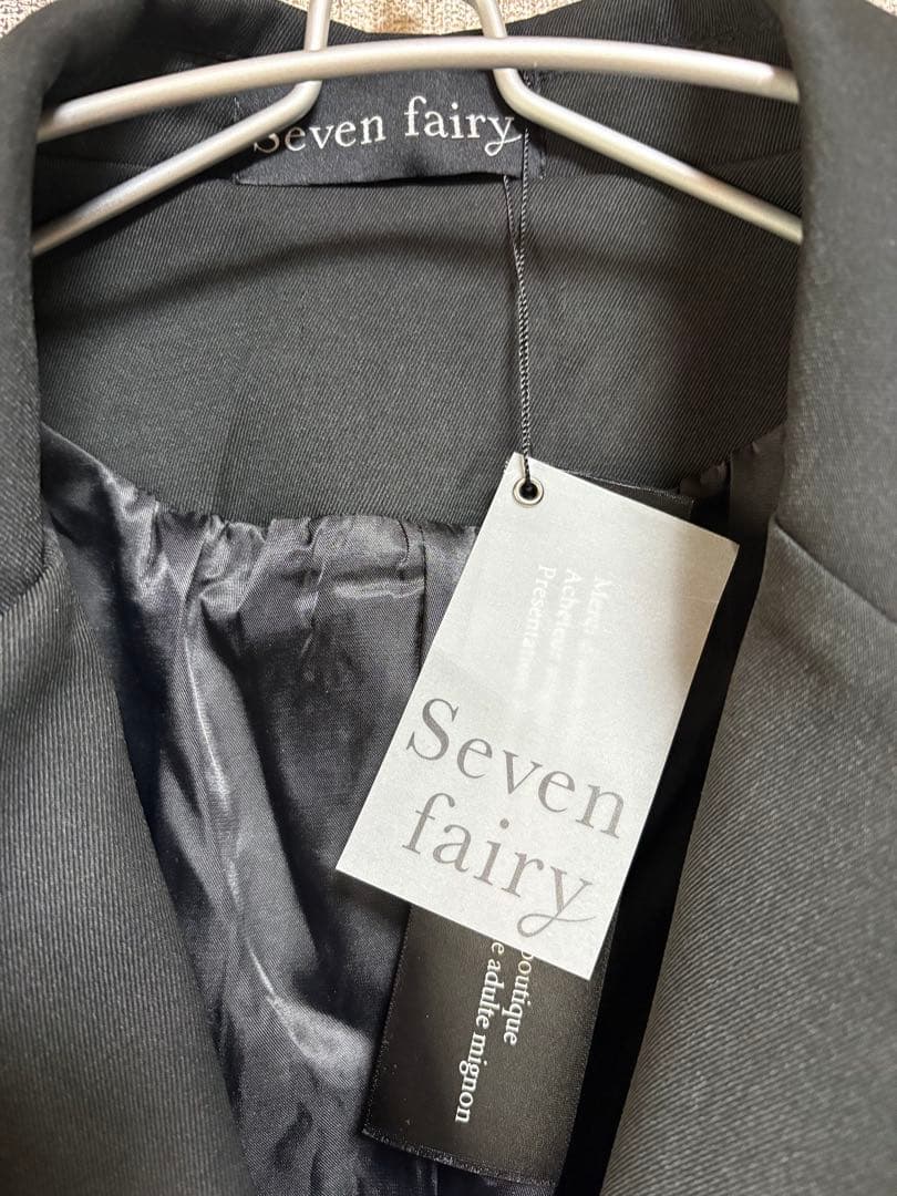 【seven fairy 】テーラードジャケット ブラック/デニム
