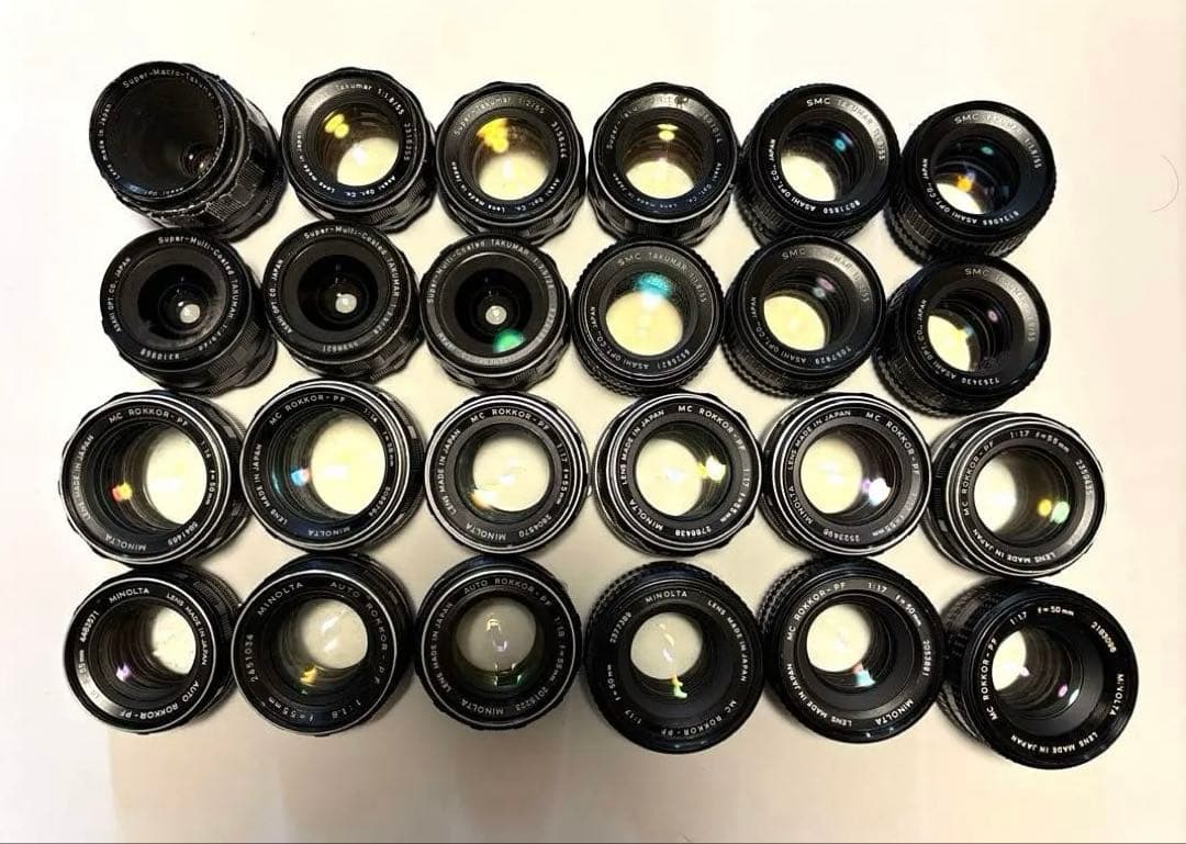 【まとめ売り②】PENTAX、MINOLTAオールドレンズレンズ24点