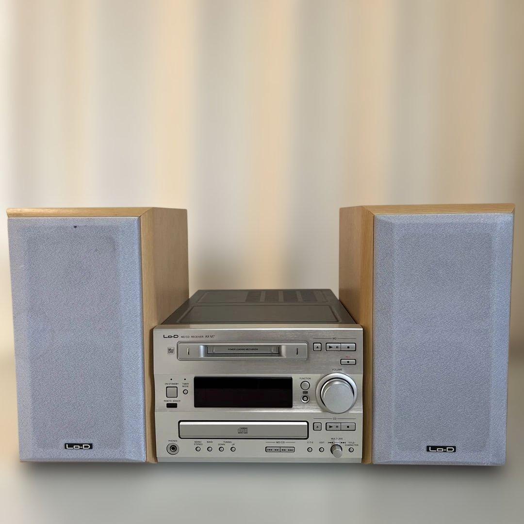 HITACHI ミニコンポ AX-M7 CDMDデッキ スピーカー
