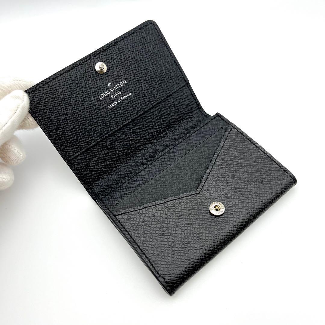 新品級✨新型IC ルイヴィトン タイガ アンヴェロップ 名刺入れ 黒アルドワーズ