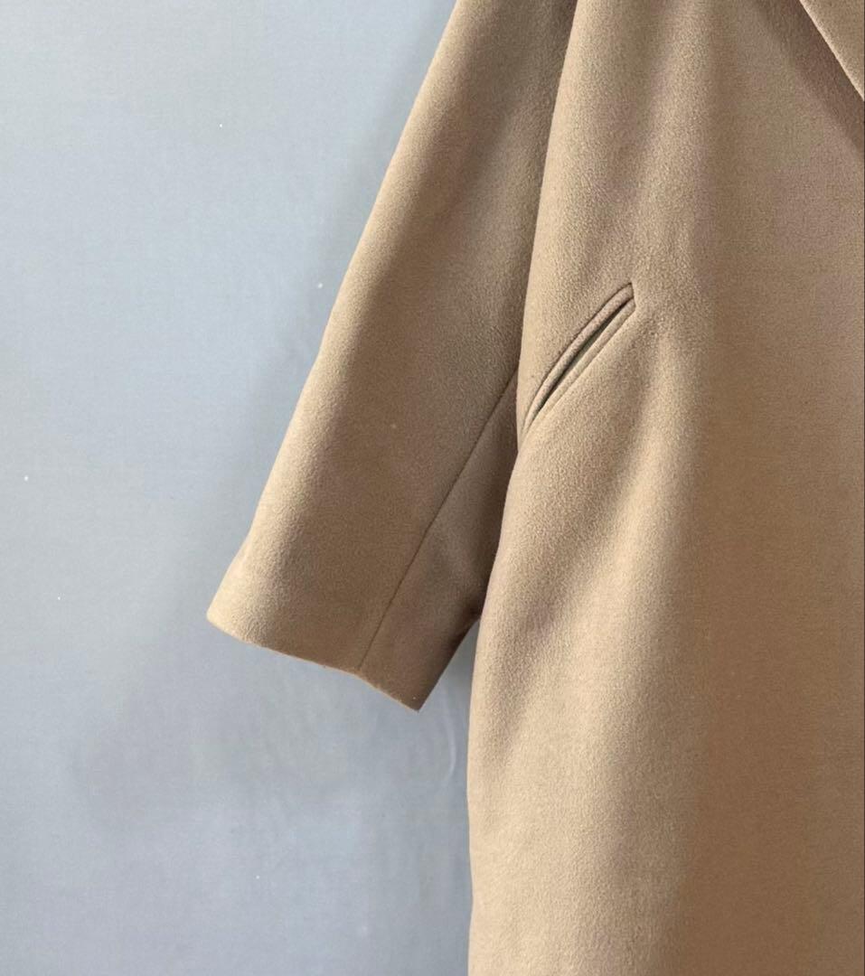 IENAイエナ　イタリア製MANTECOボリュームコート　薄ベージュ　38