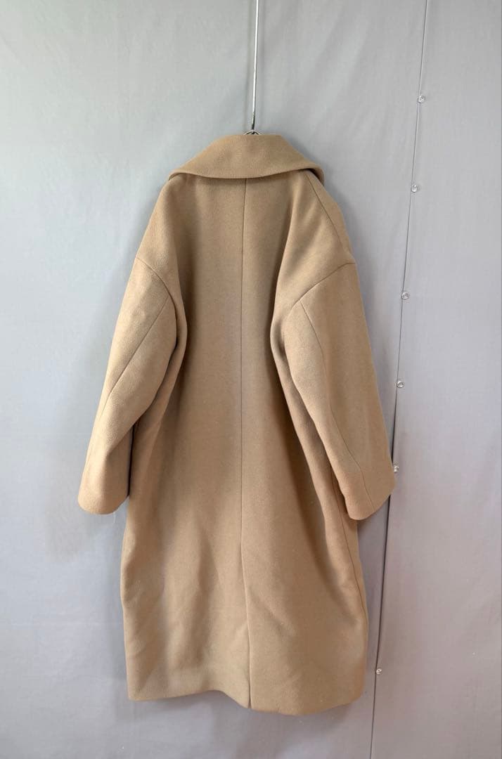 IENAイエナ　イタリア製MANTECOボリュームコート　薄ベージュ　38