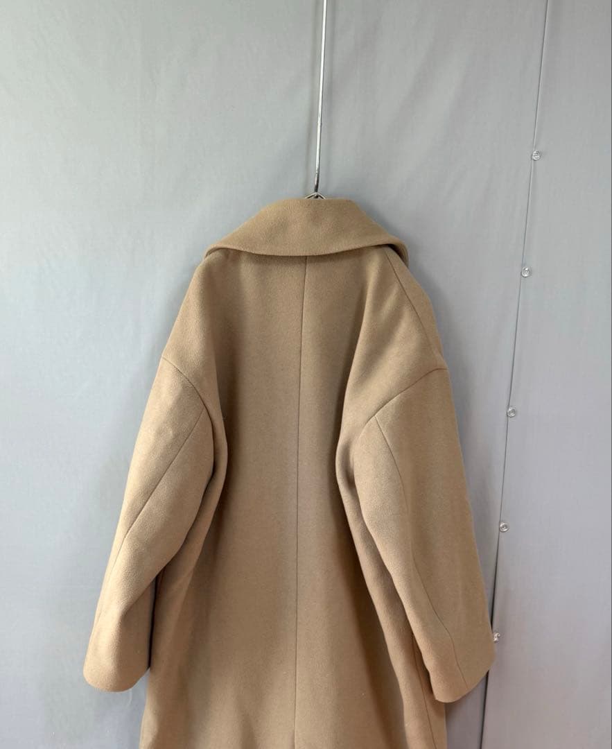 IENAイエナ　イタリア製MANTECOボリュームコート　薄ベージュ　38