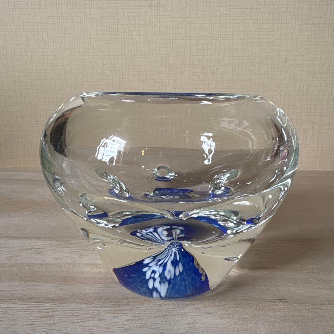 ガラス　黒木国昭　小鉢　ペーパーウェイト　花器