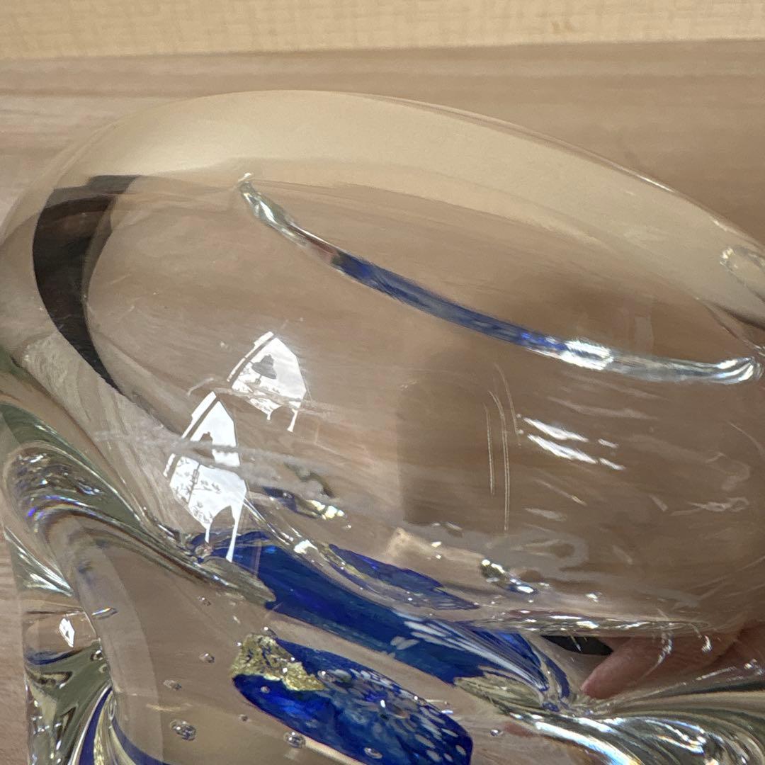 ガラス　黒木国昭　小鉢　ペーパーウェイト　花器