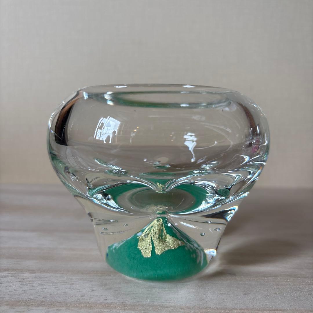 ガラス　黒木国昭　小鉢　ペーパーウェイト　花器