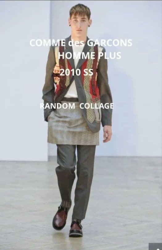 コムデギャルソンオムプリュス 　2010ss パッチワークジャケット -