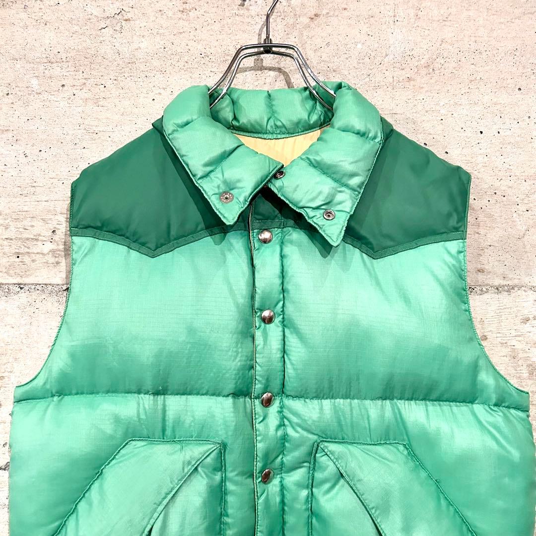 70s POWDERHORN パウダーホーン ダウン ベスト 初期タグ