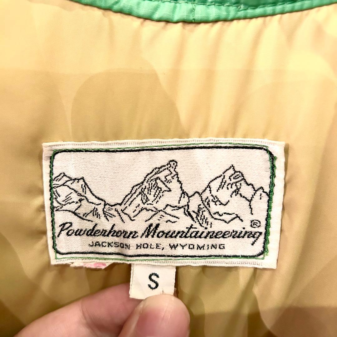 70s POWDERHORN パウダーホーン ダウン ベスト 初期タグ