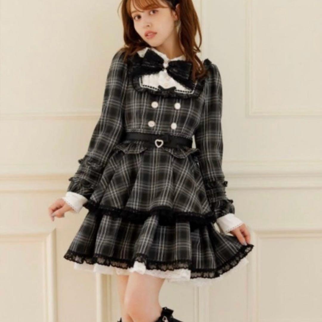 S.u.u♡LIZLISA スピンドルヨークティアードワンピース