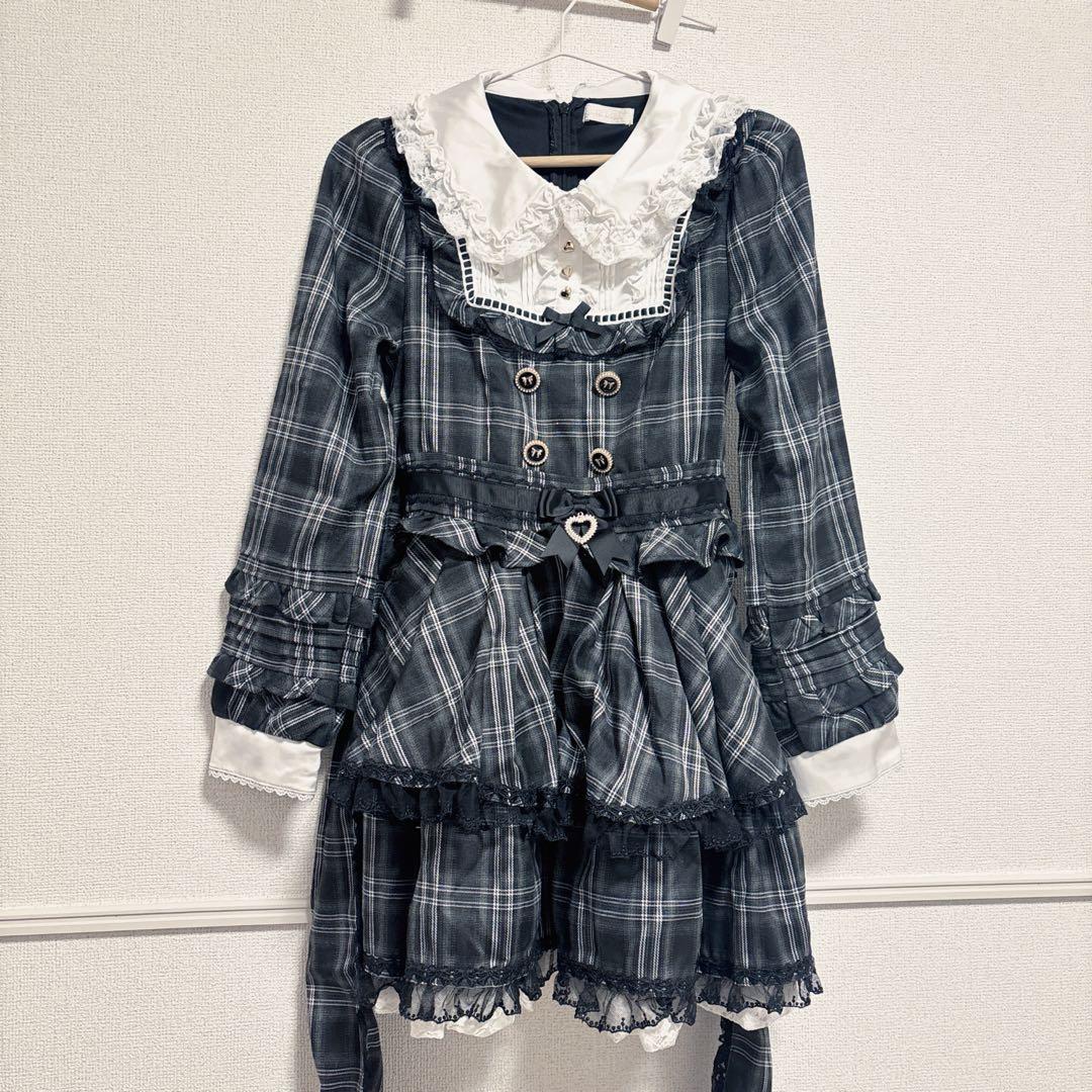 S.u.u♡LIZLISA スピンドルヨークティアードワンピース