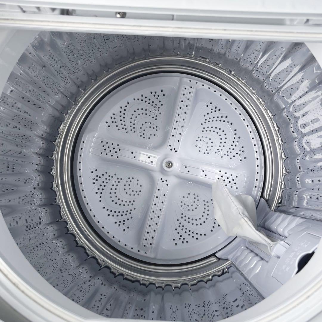 16取付無料！SHARP熱乾燥搭載！おしゃれホワイトインテリア6.5kg洗濯機！