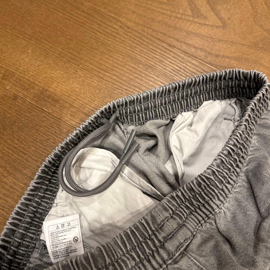 新品 アディダス adidas メンズ・デニムトラックパンツ L グレー