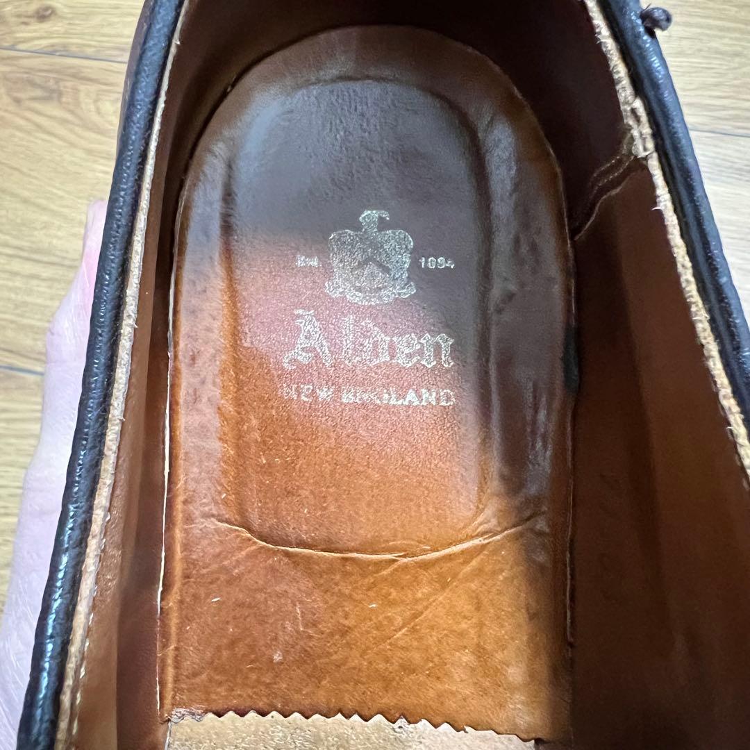 Alden ブラウンレザードレスシューズ