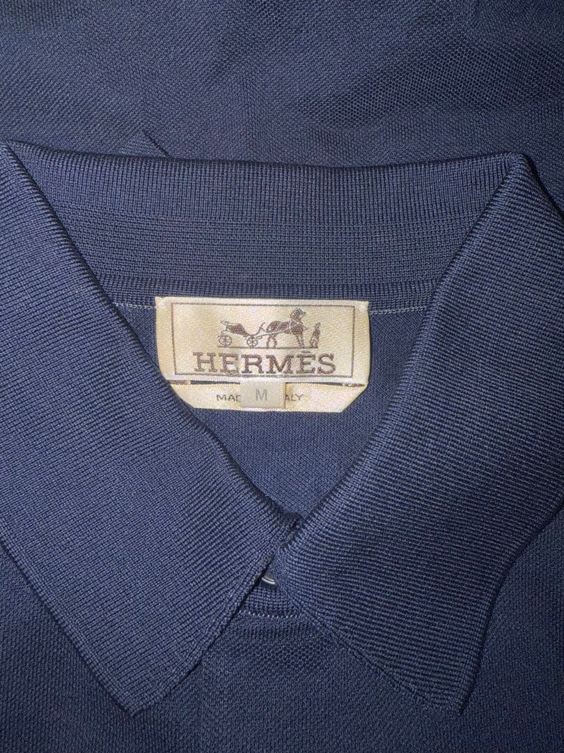 【新品未使用】エルメス ポロシャツ　H刺繍　Mサイズ