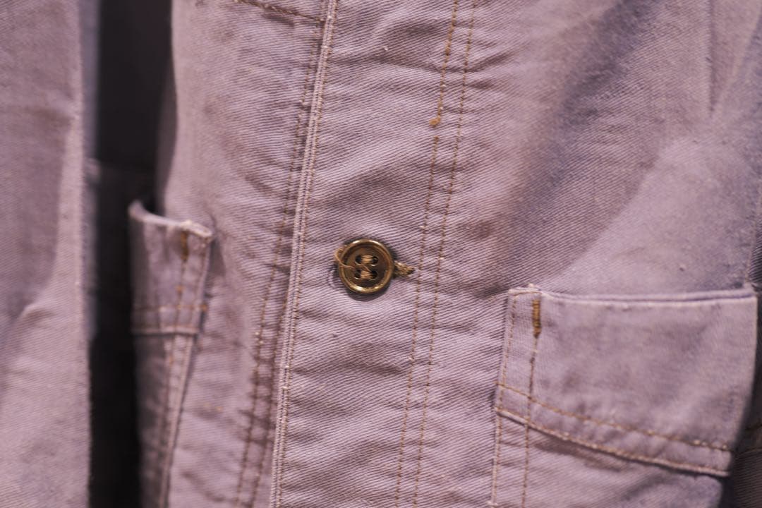 4*マ様 コットンリネンジャケット　フレンチビンテージ　　　ツイル