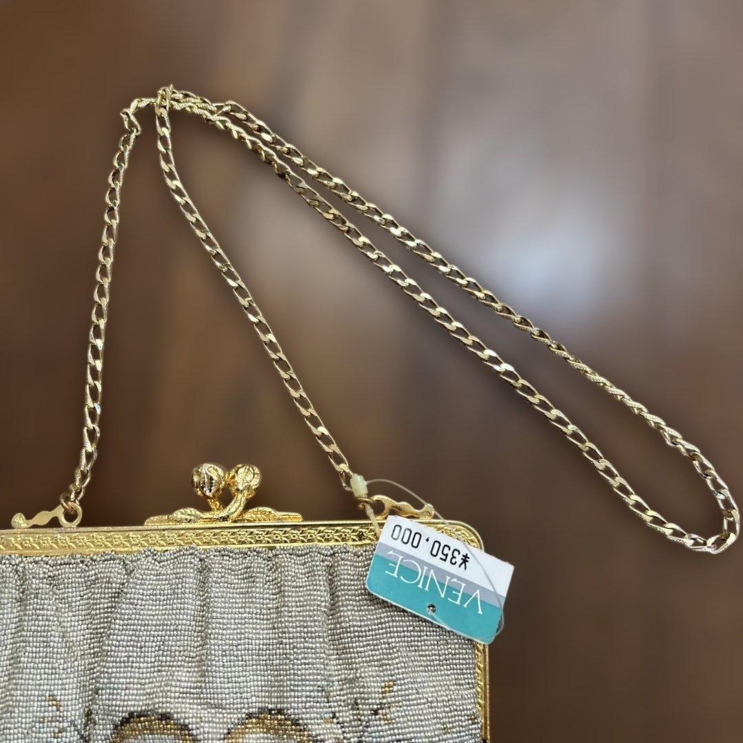 l*a様 RENE LEFREREビーズ刺繍クラッチバッグ