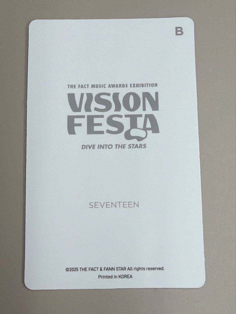 エスクプス トレカ SEVENTEEN VISION FESTA カード