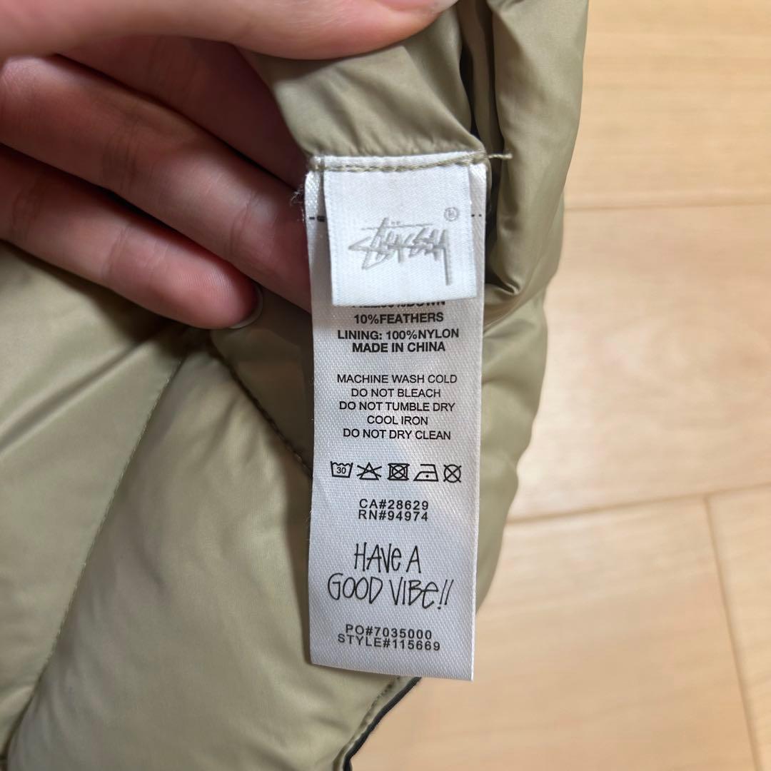 STUSSY PYTHON REVERSIBLE キルティングダウンベスト