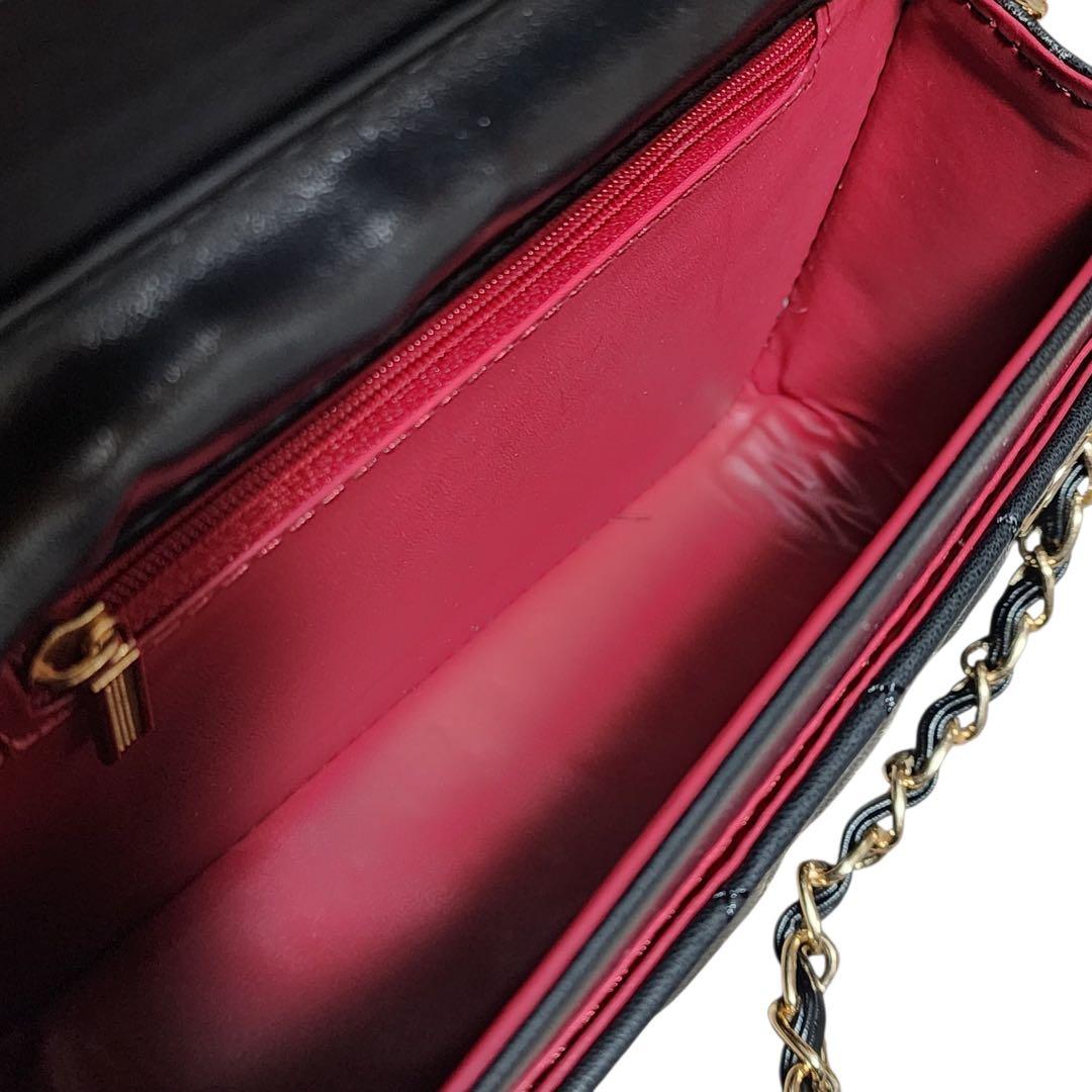 し*ー様 CHANEL　ショルダーバッグ　キルティング　ブラック　ノベルティ