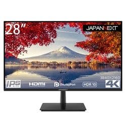 JAPANNEXT 28型 IPS 4K液晶モニター 3840x2160